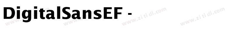DigitalSansEF 字体转换